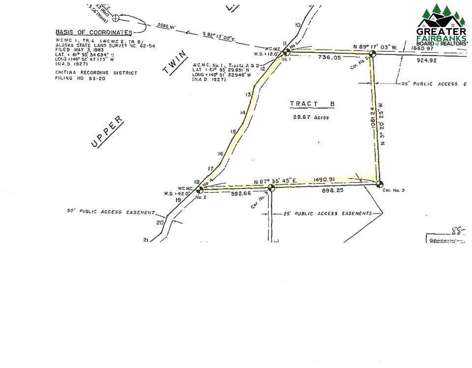 土地,用地 为 销售 在 Tract B TWIN LAKES Copper Center, 阿拉斯加州 99573 美国