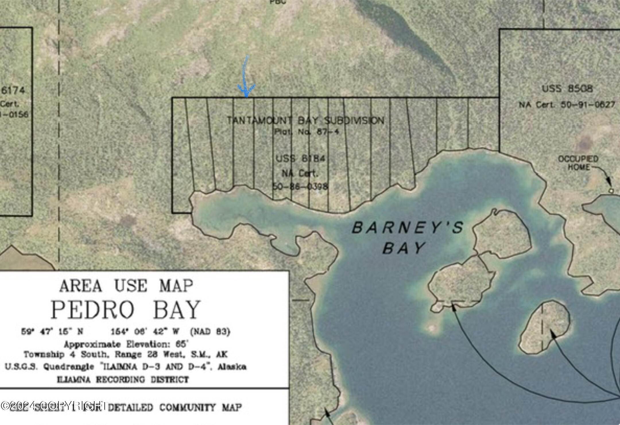1. Land for Sale at L4 Tantamount Bay Pedro Bay, Alaska 99647 United States